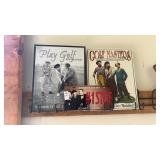 Three Stooges Metal Signs and License Plate