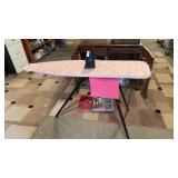 Painted Cast Iron and Ironing Board