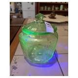 Uranium Glass Candy Jar