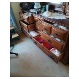 Contents of 6 dresser drawers only. Sheets,