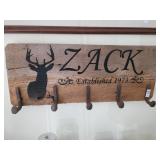 Home made coat rack 34in. X 13 1/2 in
