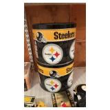Steelers Tins, Toy Truck, Bean Bags, and Stocking