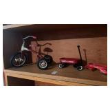 Radio Flyer Toy Wagon, Car and Tricycle