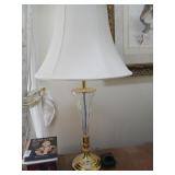 Brass and glass lamp