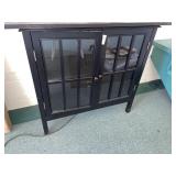 Cabinet with shelves & glass doors- 31.5 inches