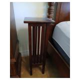 Wooden stand 32" high, top 12" x 12"