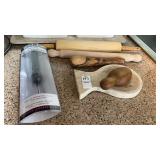Mortar and Pestle, Rolling Pins, Milk Frother,