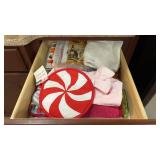 Drawer of Dish Towels and Hygiene Items