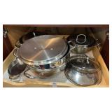 Lot of Stainless Steel Pots