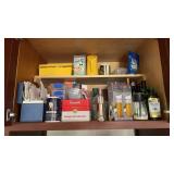 Cabinet Contents, Oil Dispensers, Olive Oil, etc.