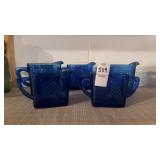 Cobalt Blue Creamer Pitcher Set