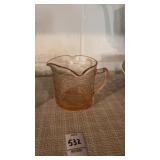 Pink Depression Glass Measuring Cup