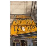 Lot of Assorted License Plates