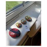 Hand painted rock art