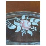 Vintage hand painted paper weight signed