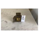 vintage brass perpetual desk calendar