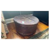 Wooden Hat Box