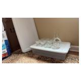 Storage Containers and Glass Desert Cups