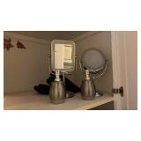 Mirrors and Soap Dispensers