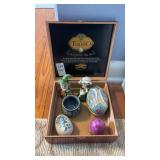 Lot of Glass Egg, Gnomes and More