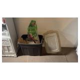 Bird Food and Plastic Container