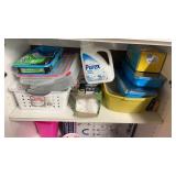 Lot of Containers, Swiffer Pads, etc.