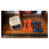 Weights and Mini Heater
