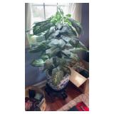 Faux Plant in Nice Floral Pot