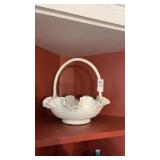 Hobnail Glass Basket
