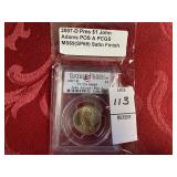 2007 D Pres $1 John Adams POS A PCGS SP69