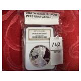 2007 W eagle $1 NGC MS70 ultra cameo