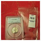 1954  Jefferson 5C PCGS PR66