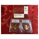 Two 2010  D POS A&B Native American one Dollar