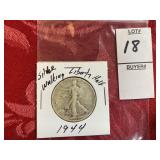 1944 walking liberty half Dollar