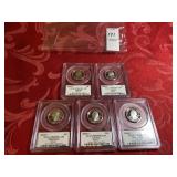 2008S silver state 25c PCGS PR69DCAM