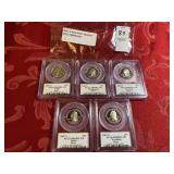 Five 2007  S Silver State 25C PCGS PR69DCAM