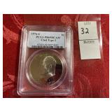 1976S Ike one dollar clad type 2 PGCS PR69DCAM