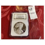 2008  W Silver Eagle NGC PF ultra cameo