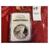2012  W Silver Eagle NGC PF ultra cameo