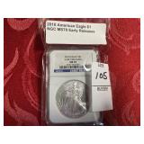 2010 Silver Eagle NGC MS70