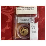 2012  S Native American $1 PCGS  PR70DCAM