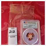 2021-S Lincoln 1C PCGS PR69RD DCAM shield