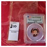 2020 S Lincoln 1C PCGS PR69RD DCAM shield