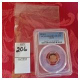 2016 -S Lincoln 1C PCGS PR69RD DCAM shield