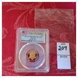 2017 -S Lincoln 1C PCGS PR69RD DCAM shield Birth