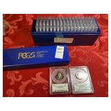 1999S - 2002S state 25c PCGS PR69DCAM, 20 coins