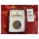 1963 Franklin 50 Cent NGC PF66