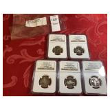 1999 S clad state 25c NGC PF69