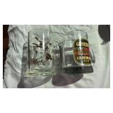 AVON & Genesee Glass Beer Mugs
