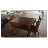 Drop Leaf Kitchen Table W 2 Chairs